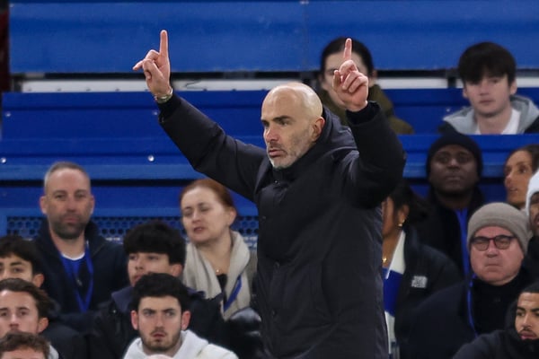 恩佐·马雷斯卡改变了赛后新闻发布会的基调。/ Robin Jones/Getty Images