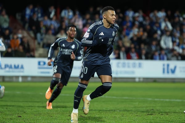 基利安·姆巴佩 (Kylian Mbappé) 在皇家马德里国王杯胜利中发挥出色。 / Irina R. Hipolito/Europa Press/Getty Images