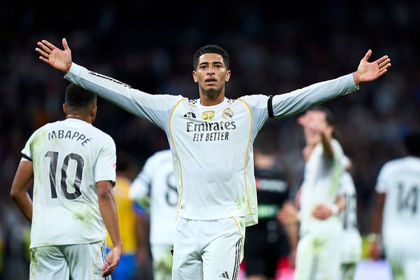 裘德·贝林厄姆将重返皇马,继续掌控球队的进攻节奏。/ Diego Souto/Getty Images