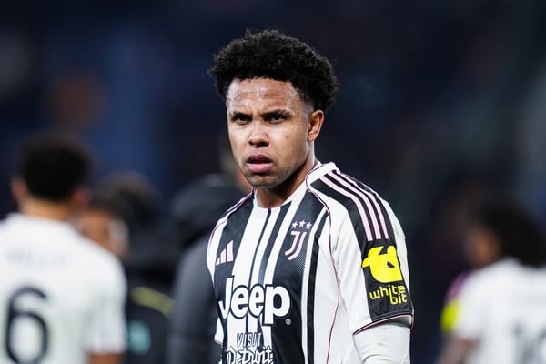 韦斯顿·麦肯尼执教的尤文图斯有望在周六对阵罗马的比赛中给欧冠席位施加压力。/ Giuseppe Maffia/NurPhoto/Getty Images