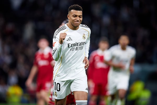 基利安·姆巴佩在2025年为皇家马德里攻入59球。/ Alvaro Medranda/Quality Sport Images/Getty Images