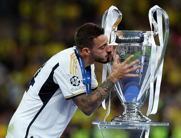 何塞卢在皇家马德里第15次夺得欧冠冠军的过程中发挥了关键作用。/ Ian MacNicol/Getty Images