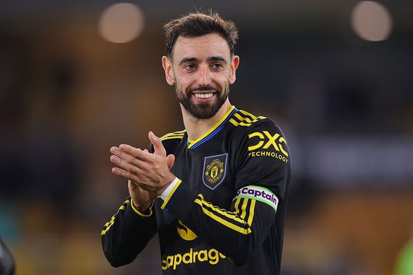 布鲁诺·费尔南德斯是沙特阿拉伯梦寐以求的引援目标。/ James Gill/Danehouse/Getty Images