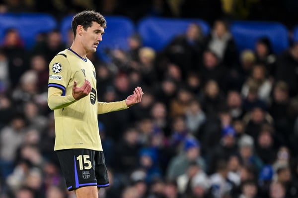 安德烈亚斯·克里斯滕森将面临长期伤停。/ Harry Langer/DeFodi Images/Getty Images