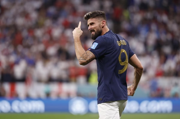 奥利维尔·吉鲁一直被低估了。/ Yukihito Taguchi-Imagn Images