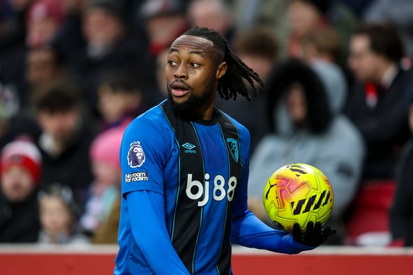 世界杯FIFA体育新闻:安托万·塞梅尼奥本赛季在伯恩茅斯状态出色。/ Robin Jones-AFC Bournemouth/AFC Bournemouth/Getty Images