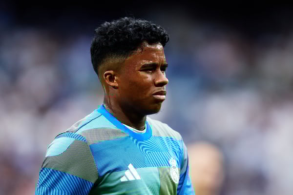 世界杯FIFA体育新闻：恩德里克在皇马开局不利，最终被租借到国外效力。/ Alvaro Medranda/Quality Sport Images/Getty Images