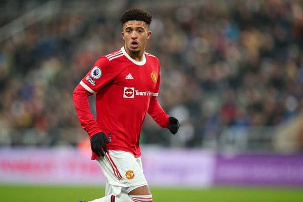 世界杯FIFA体育新闻：曼联球迷从未见过杰登·桑乔稳定发挥。/ Robbie Jay Barratt/AMA/Getty Images