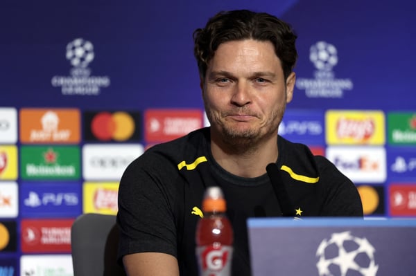 世界杯FIFA体育新闻:埃丁·特尔齐奇上一次执教多特蒙德是在英国队。/ Getty/Thomas Coex