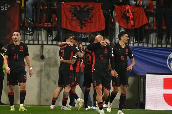 世界杯FIFA体育新闻：阿尔巴尼亚庆祝