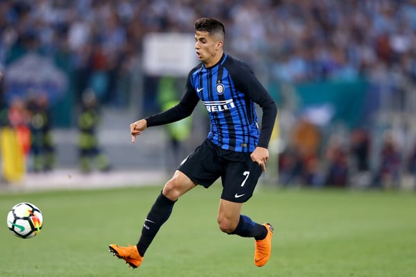 世界杯FIFA体育新闻：若昂·坎塞洛曾短暂效力过国际米兰。 /马泰奥·钱贝利/NurPhoto/Getty Images