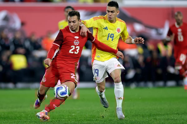 世界杯FIFA体育新闻：加拿大球员尼科·西古尔吸引了众多欧洲顶级联赛的关注。/ Adam Hunger/Getty Images