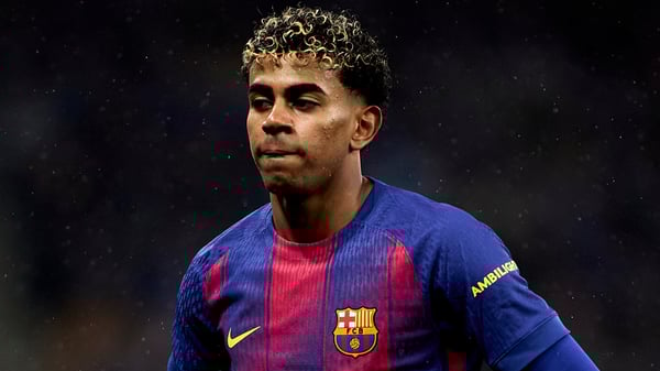 世界杯FIFA体育新闻：拉明·亚马尔本赛季大部分时间都受到伤病困扰。/ Pablo Rodriguez/Quality Sport Images/Getty Images