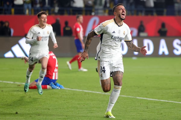 世界杯FIFA体育新闻:何塞卢在加时赛拯救了皇马。 /法耶兹·努尔丁/法新社/盖蒂图片社