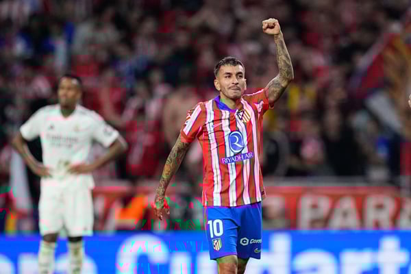 世界杯FIFA体育新闻:安赫尔·科雷亚为马德里竞技队立下赫赫战功。/ Oscar J. Barroso/Europa Press/Getty Images