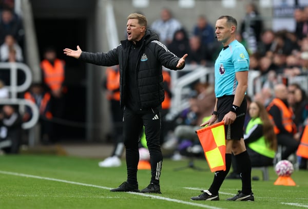 世界杯FIFA体育新闻:埃迪·豪将纽卡斯尔的潜力发挥到了极致。/乔治·伍德/盖蒂图片社