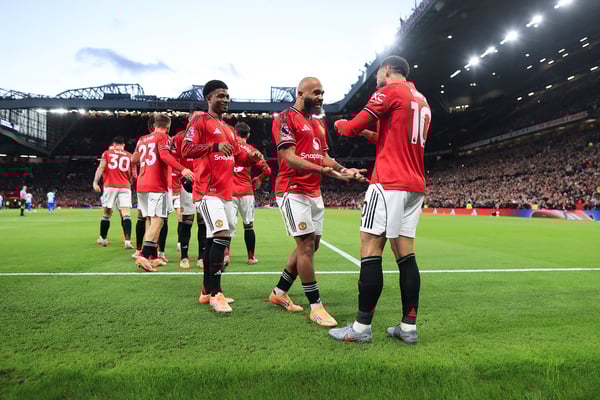 世界杯FIFA体育新闻：曼联将于下周六对阵曼城。/ Simon Stacpoole/Offside/Getty Images