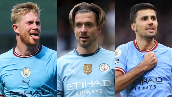 世界杯FIFA体育新闻：曼城从不畏惧在转会市场上寻找他们的下一位超级巨星。/ James Gill/Danehouse/Getty Images, Simon Stacpoole/Offside/Offside/Getty Images, Neal Simpson/Sportsphoto/Allstar/Getty Images