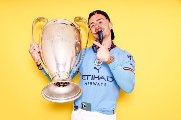 世界杯FIFA体育新闻：杰克·格雷利什是瓜迪奥拉执教曼城以来最昂贵的引援。/ Francois Nel/UEFA/Getty Images