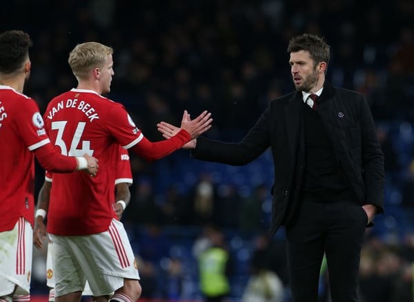 世界杯FIFA体育新闻：卡里克在2021年短暂的临时执教期间表现出色。/ 马修·彼得斯/曼联/盖蒂图片社