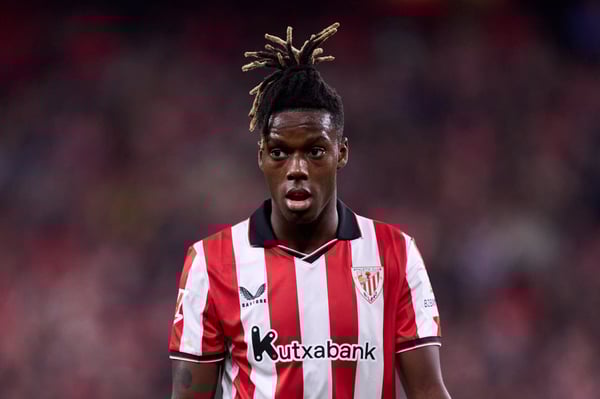 世界杯FIFA体育新闻：尼科·威廉姆斯此前曾与利物浦传出绯闻。/ Juan Manuel Serrano Arce/Getty Images