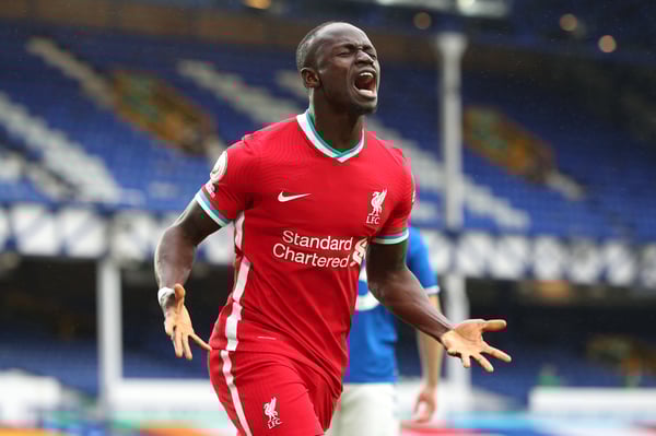 世界杯FIFA体育新闻：萨迪奥·马内对阵默西塞德郡的比赛非常精彩。/ Getty/Peter Byrne