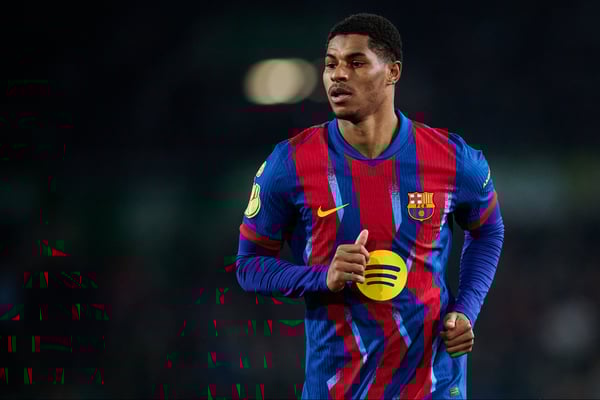 世界杯FIFA体育新闻：马库斯·拉什福德从曼联租借到巴塞罗那。 /布鲁诺·佩纳斯/优质体育图片/盖蒂图片社