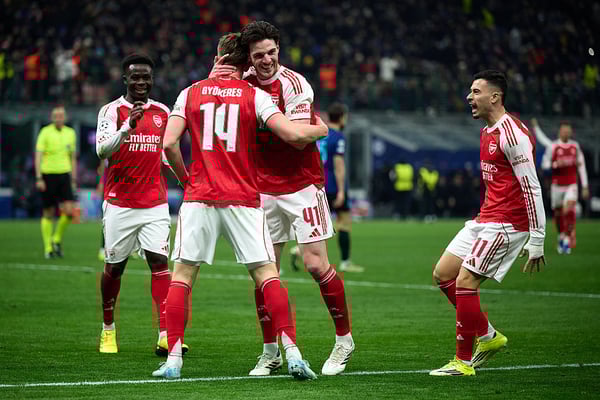 世界杯FIFA体育新闻：阿森纳本周战胜了国际米兰。/ Andrea Diodato/Quality Sport Images/Getty Images