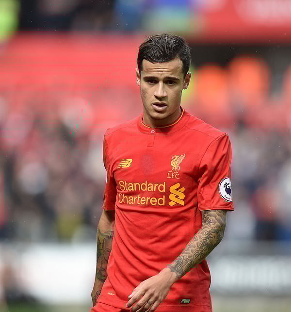 世界杯FIFA体育新闻：菲利普·库蒂尼奥为利物浦带来了丰厚的利润。/ Andrew Powell/利物浦足球俱乐部/Getty Images