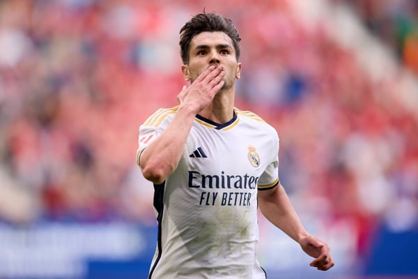 世界杯FIFA体育新闻：Brahim Díaz 19 岁时加盟皇家马德里。/Ion Alcoba Beitia/Getty Images