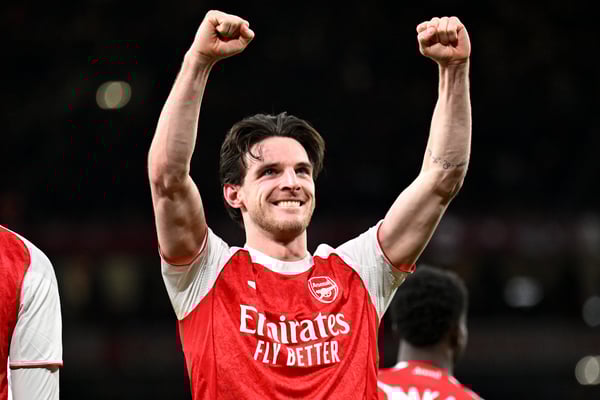 世界杯FIFA体育新闻：德克兰·赖斯是一位极具天赋的球员。/ Stuart MacFarlane/阿森纳足球俱乐部/Getty Images