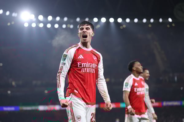 世界杯FIFA体育新闻：阿森纳今年仍有机会赢得四项冠军。/ Getty/Catherine Ivill