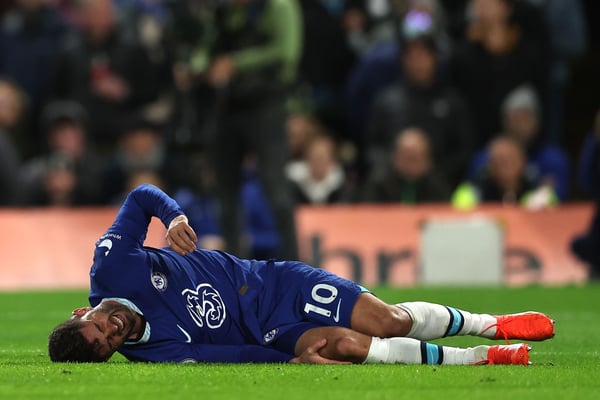 世界杯FIFA体育新闻:克里斯蒂安·普利西奇在切尔西的大部分时间都饱受伤病困扰。/ 克里斯·李/切尔西足球俱乐部/盖蒂图片社