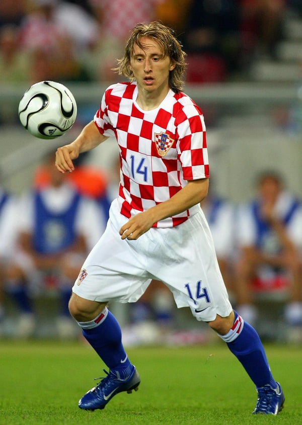世界杯FIFA体育新闻：卢卡·莫德里奇代表克罗地亚队参加2006年德国世界杯