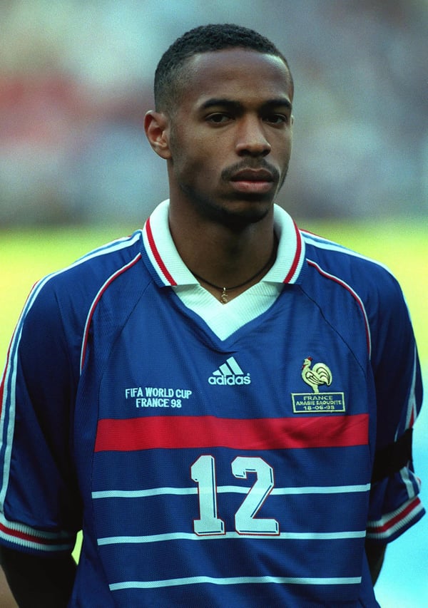 世界杯FIFA体育新闻：1998年国际足联世界杯法国队比赛前，蒂埃里·亨利