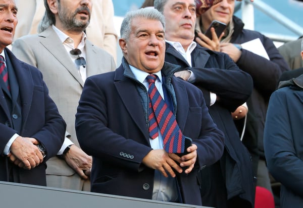 世界杯FIFA体育新闻：拉波尔塔正在寻求连任。/ Joan Valls/Urbanandsport/NurPhoto/Getty Images