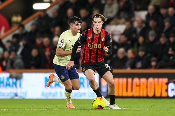 世界杯FIFA体育新闻：伯恩茅斯客场挑战埃弗顿。/ Robin Jones/AFC Bournemouth/Getty Images