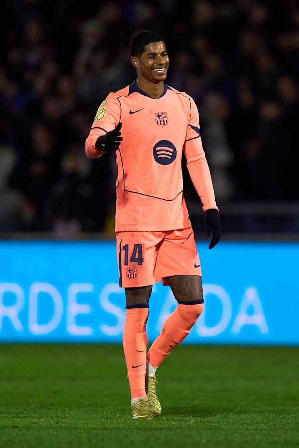 世界杯FIFA体育新闻：马库斯·拉什福德将是巴塞罗那在西班牙首都取得成功的关键。/ Angel Martinez/Getty Images