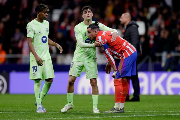 世界杯FIFA体育新闻：巴塞罗那在 2024-25 年国王杯半决赛中击败马德里竞技。 / M Gracia Jimenez/苏格拉底/盖蒂图片社