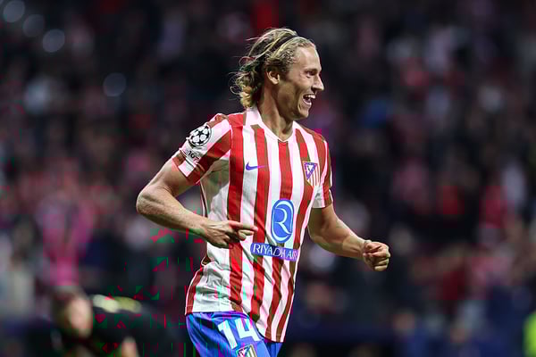 世界杯FIFA体育新闻：马科斯·略伦特可以说是马德里竞技队最好的球员。/ Irina R. Hipolito/Europa Press/Getty Images