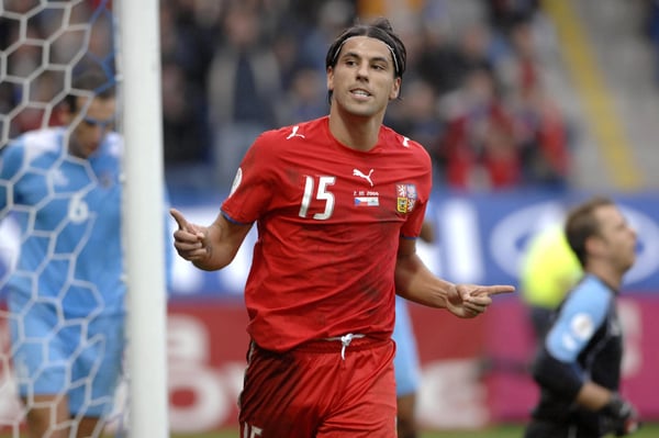 世界杯FIFA体育新闻：2006年10月7日 - 捷克共和国利贝雷茨 - 捷克共和国A队对阵圣马力诺A队，7:0，2008年欧洲杯预选赛D组比赛，