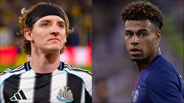 世界杯FIFA体育新闻:安东尼·戈登(左)和德西雷·杜埃(右)成为八卦的头条新闻。 / Antonio Borga/Eurasia Sport Images/Emmanuele Ciancaglini/Ciancaphoto Studio/Getty Images