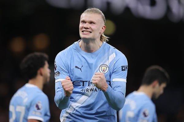 世界杯FIFA体育新闻:曼城希望哈兰德能够出战。/ James Gill/Danehouse/Getty Images