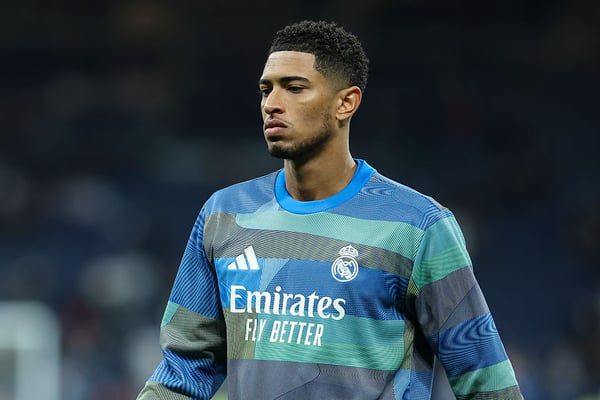 世界杯FIFA体育新闻：裘德·贝林厄姆预计要到四月份才能回归。/ Irina R. Hipolito/Europa Press/Getty Images