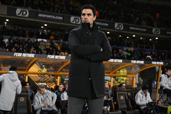 世界杯FIFA体育新闻:米克尔·阿尔特塔公开支持他的球队。/ David Price/阿森纳足球俱乐部/Getty Images