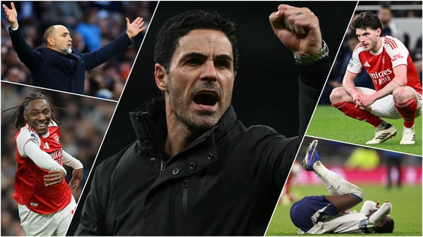 世界杯FIFA体育新闻：米克尔·阿尔特塔（中）带领阿森纳取得了一场急需的胜利。/ Chris Brunskill/Fantasista/Glyn KIRK/AFP/Stuart MacFarlane/阿森纳足球俱乐部/Catherine Ivill-AMA/James Gill-Danehouse/Getty Images