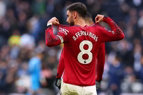 世界杯FIFA体育新闻：布鲁诺·费尔南德斯是英超助攻王。/ Shaun Brooks/CameraSport/Getty Images