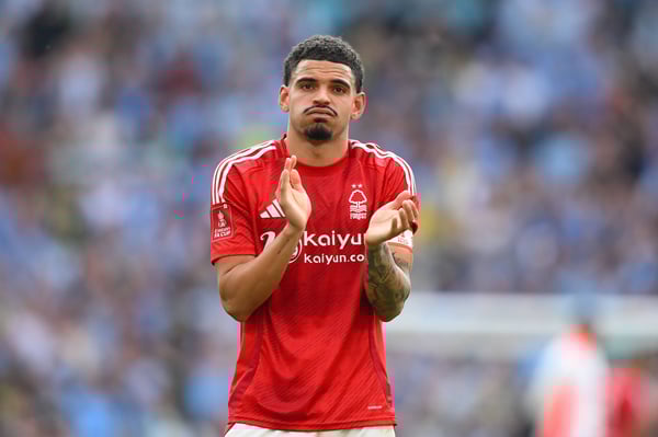 世界杯FIFA体育新闻：摩根·吉布斯-怀特可能离开诺丁汉森林。/IMAGO/NurPhoto