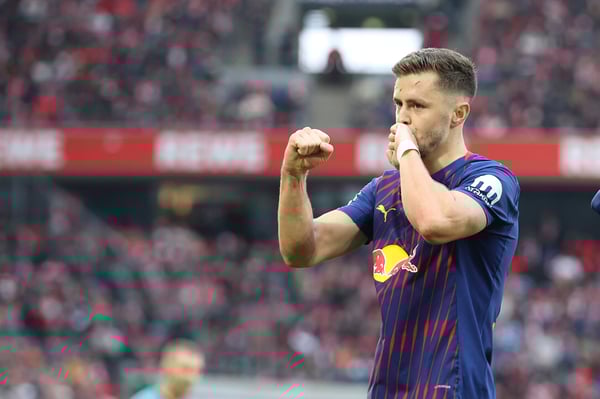 世界杯FIFA体育新闻：克里斯托夫·鲍姆加特纳在RB莱比锡迎来了他职业生涯中最具影响力的一个赛季。/ Oliver Kaelke/DeFodi Images/DeFodi/Getty Images