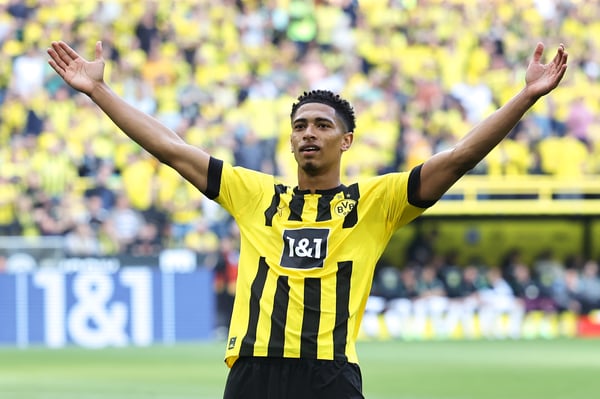 世界杯FIFA体育新闻：贝林厄姆曾是多特蒙德队的明星球员。/ Getty/Christof Koepsel